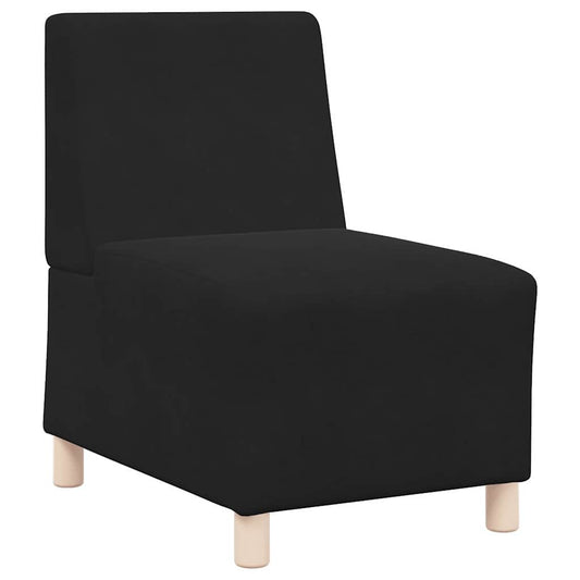 | Modulares Armfreies Sofa | Schwarz 55 x 74 x 82 cm Samt