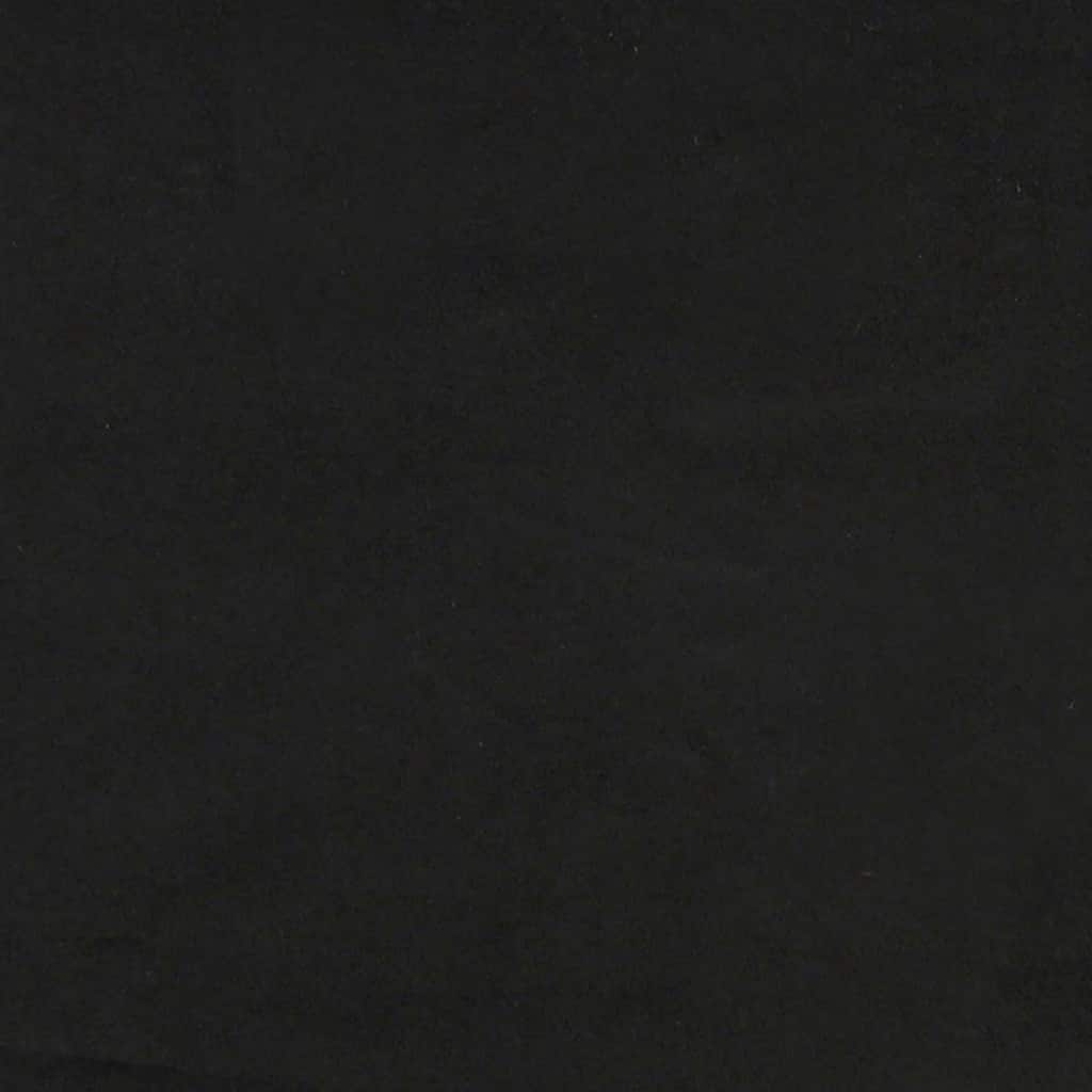 Sofa-Stuhl ohne Armlehnen Schwarz 55 cm Samt