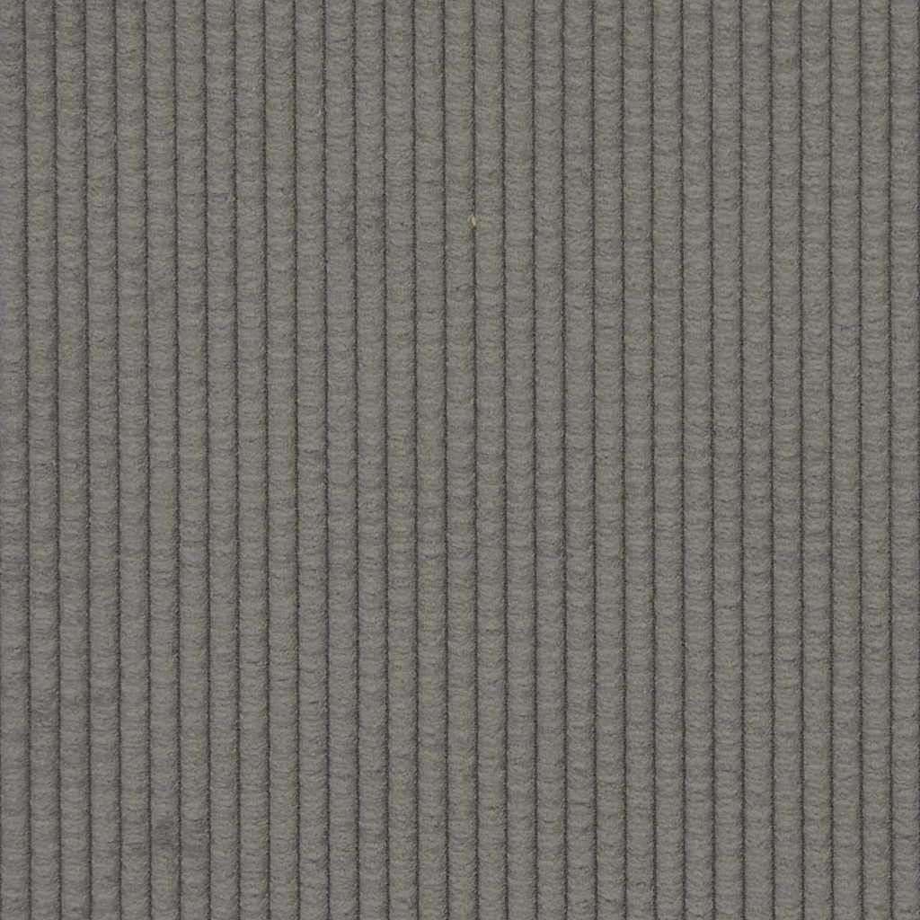 Sofa-Stuhl ohne Armlehnen Hellgrau 55 cm Cordstoff