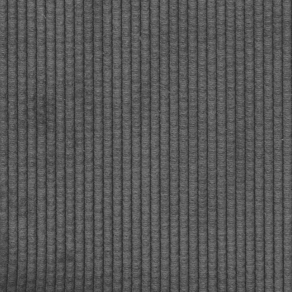 Sofa-Stuhl ohne Armlehnen Dunkelgrau 55 cm Cordstoff