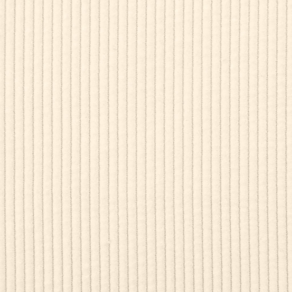 Sofa-Stuhl ohne Armlehnen Creme 55 cm Cordstoff