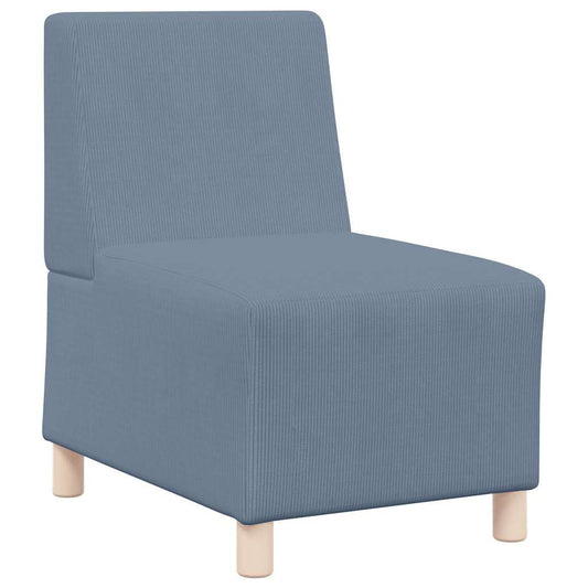 | Modulares Armfreies Sofa | Blau 55 x 74 x 82 cm Cordstoff