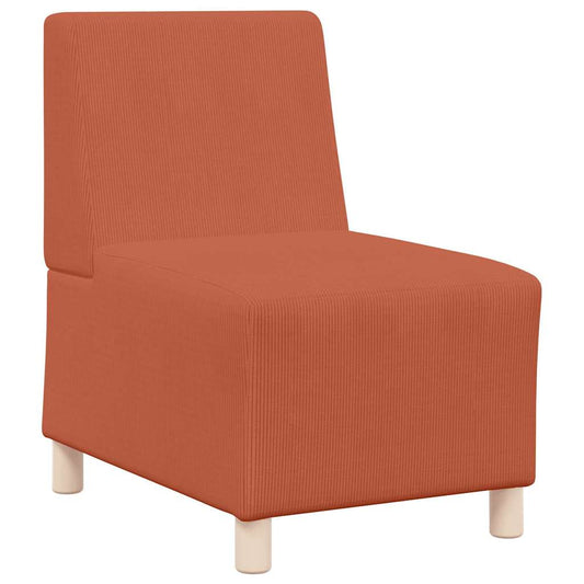 | Modulares Armfreies Sofa | Orange 55 x 74 x 82 cm Cordstoff