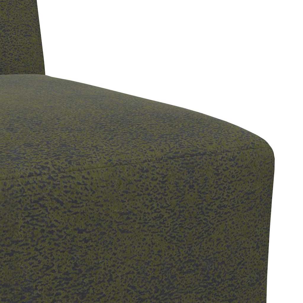 Sofa-Stuhl ohne Armlehnen Armeegrün 55 cm Wildleder-Optik