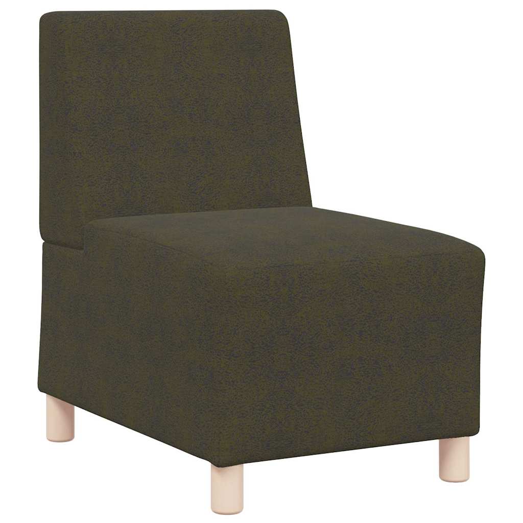Sofa-Stuhl ohne Armlehnen Armeegrün 55 cm Wildleder-Optik