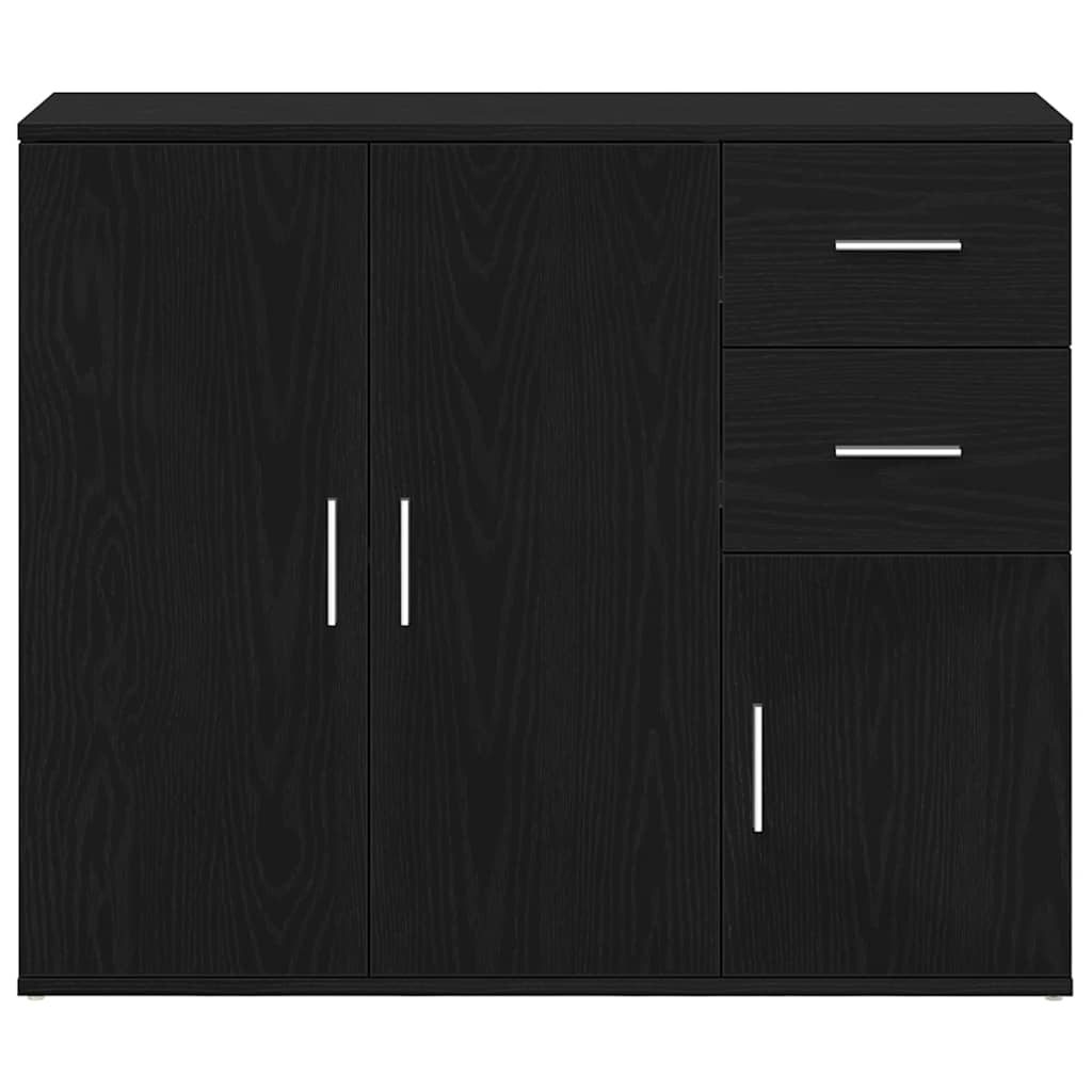 Sideboard Schwarze Eiche 91 x 29,5 x 75 cm Holzwerkstoff