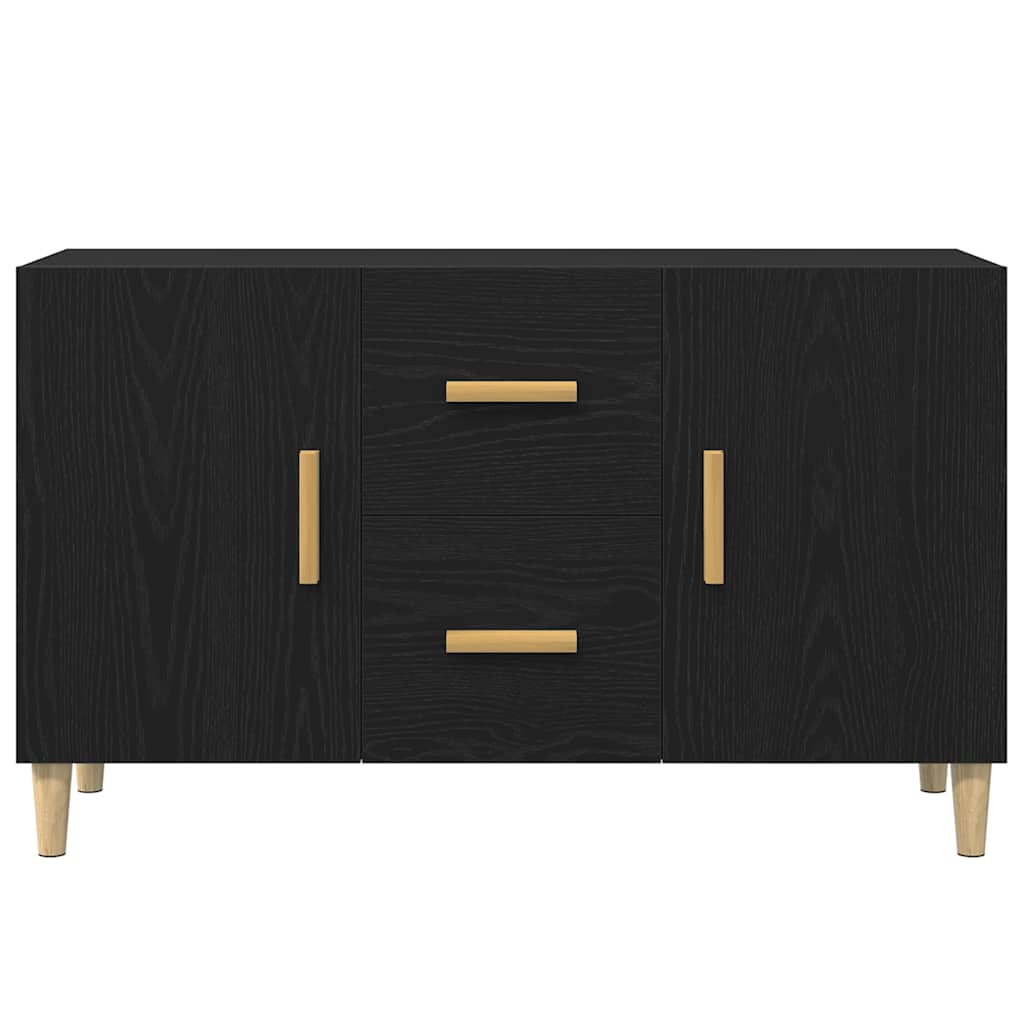 Sideboard Schwarz Eichen-Optik 100x36x60 cm Holzwerkstoff