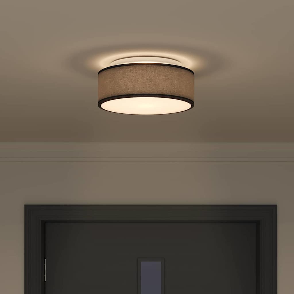 Deckenlampe Schwarz 30 x 13.5 cm Stoff