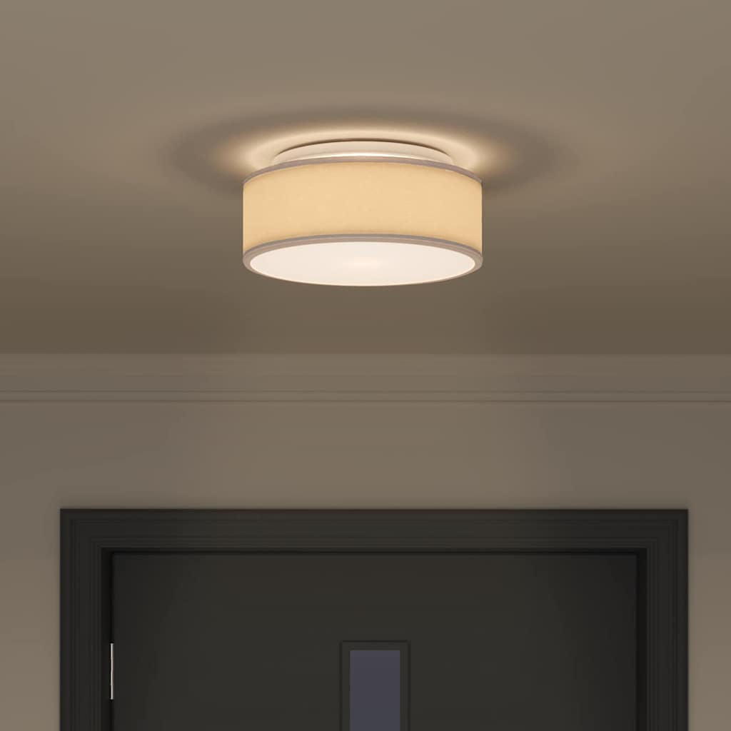 Deckenlampe Taupe 30 x 13.5 cm Stoff