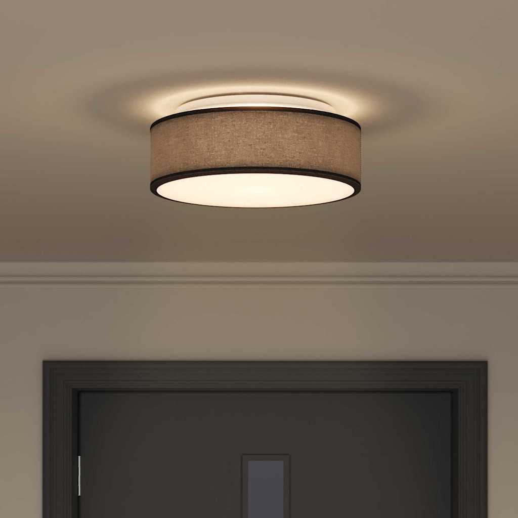Deckenlampe Schwarz 38 x 13.5 cm Stoff