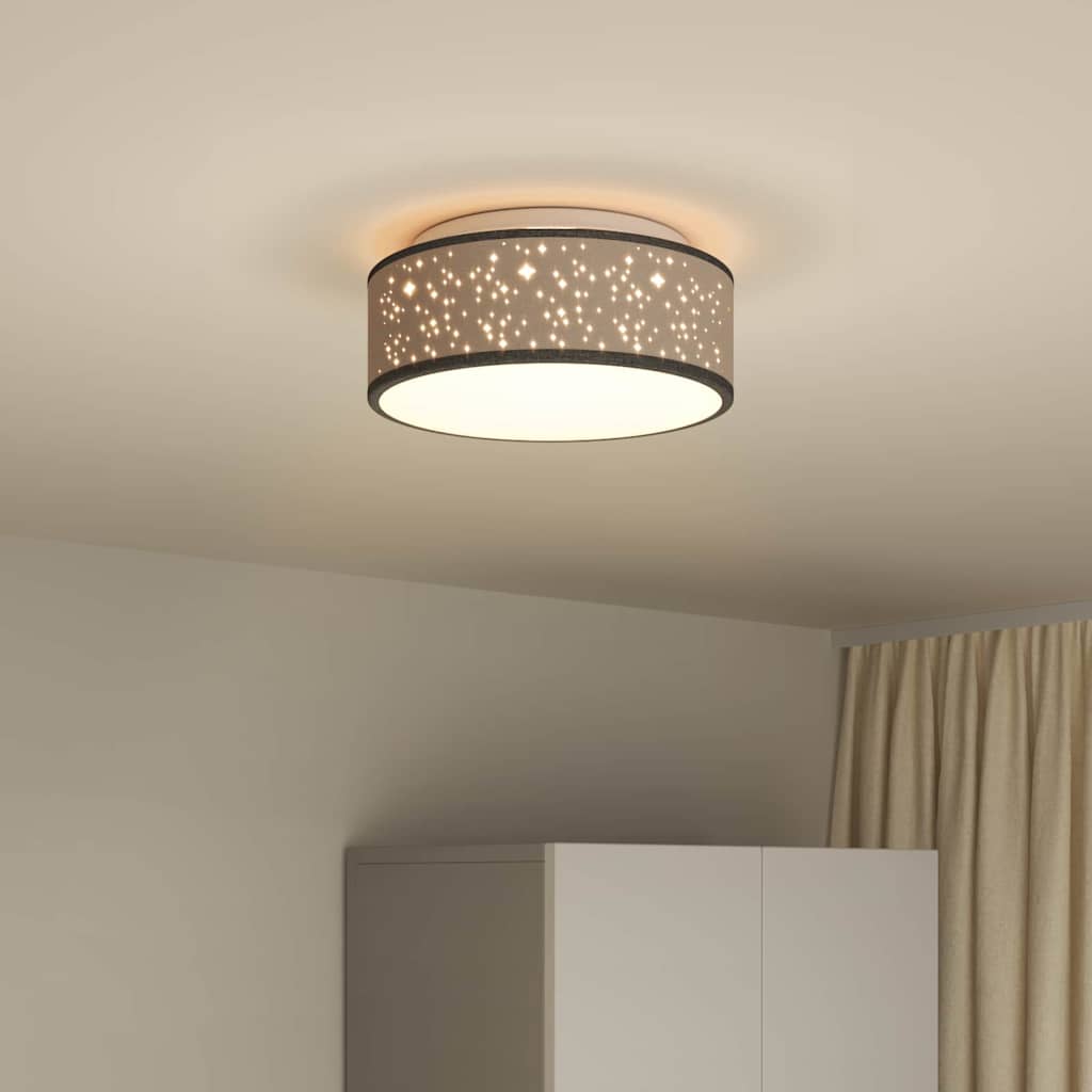 Deckenlampe Schwarz 30 x 13.5 cm Stoff