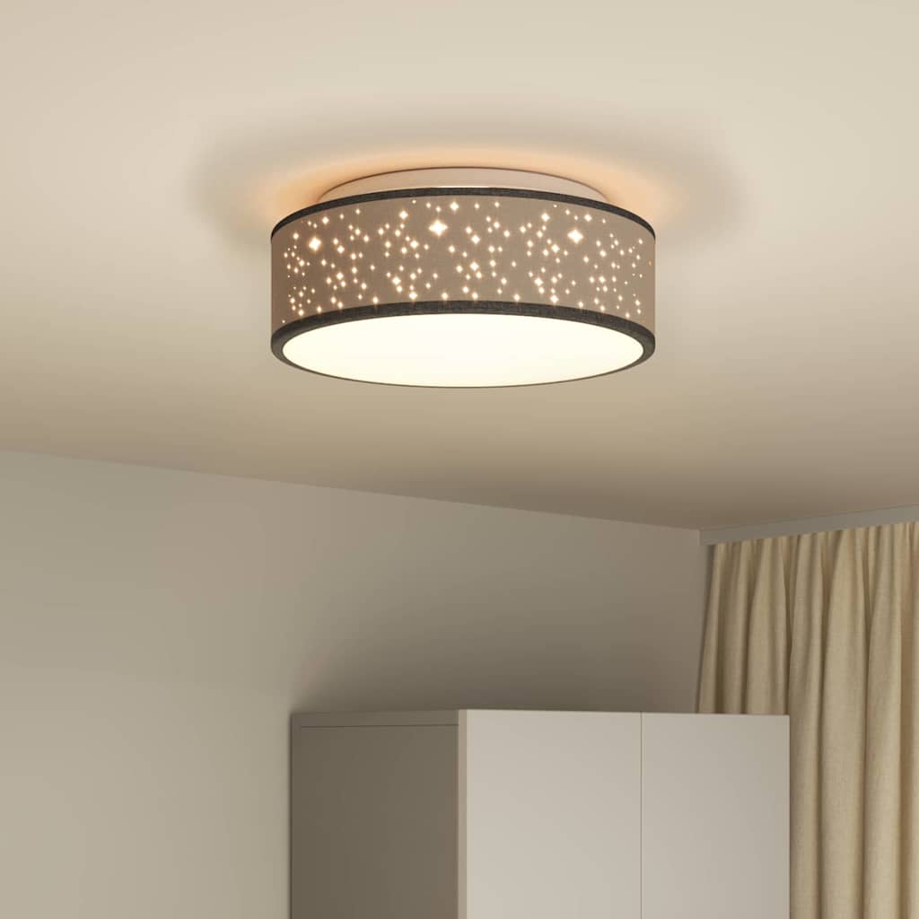 Deckenlampe Schwarz 38 x 13.5 cm Stoff