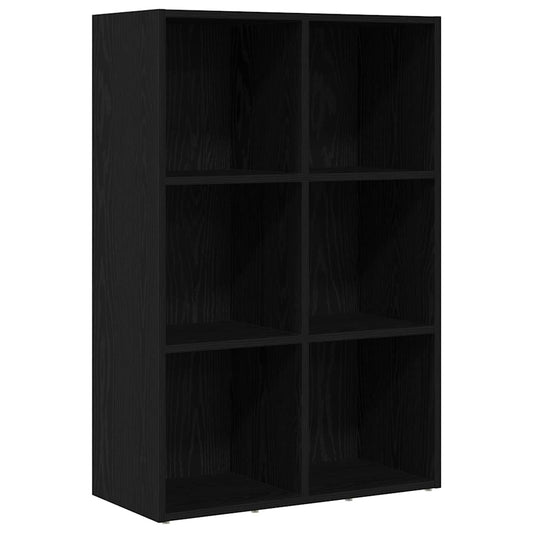 Bücherregal Schwarz Eichen-Optik 66x30x98 cm Holzwerkstoff