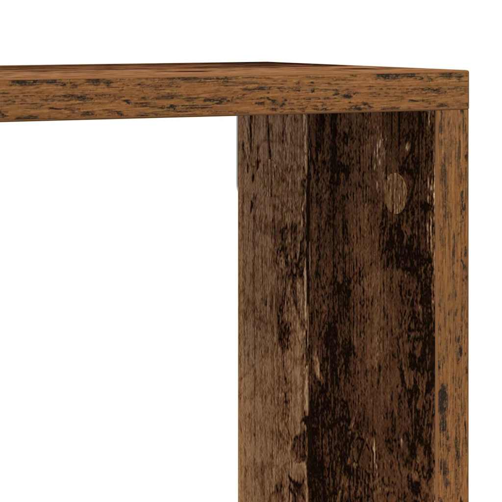 Wandregal mit Regal 4 pcs Altholz 80 x 15 x 26 cm Holzwerkstoff