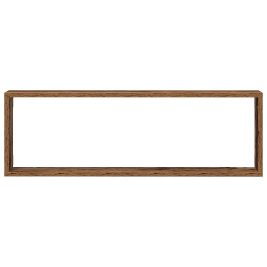 Wandregal mit Regal 4 pcs Altholz 80 x 15 x 26 cm Holzwerkstoff