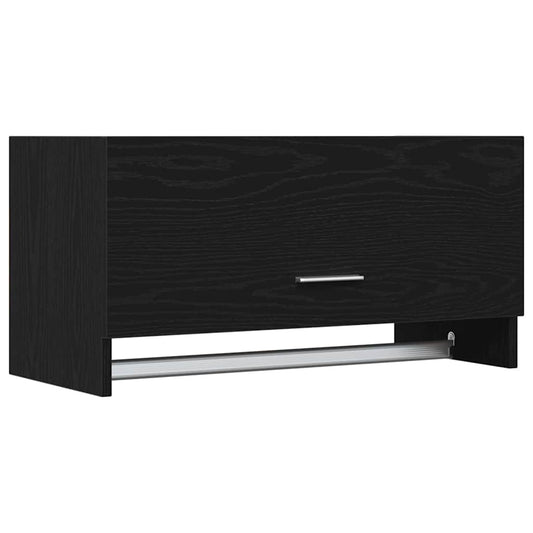Kleiderschrank Schwarz Eichen-Optik 70 x 32,5 x 35 cm