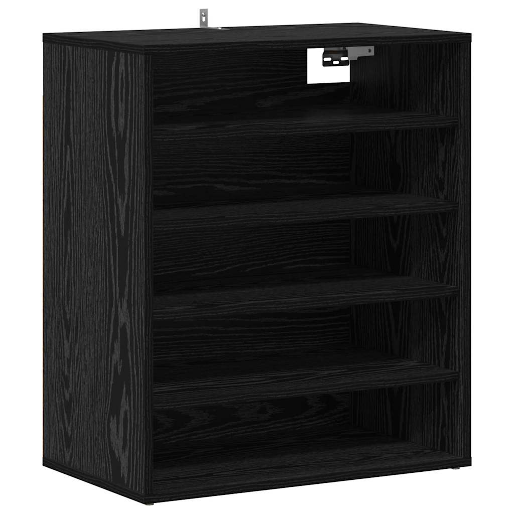 Schuhschrank Schwarze Eiche 60 x 35 x 70 cm Holzwerkstoff