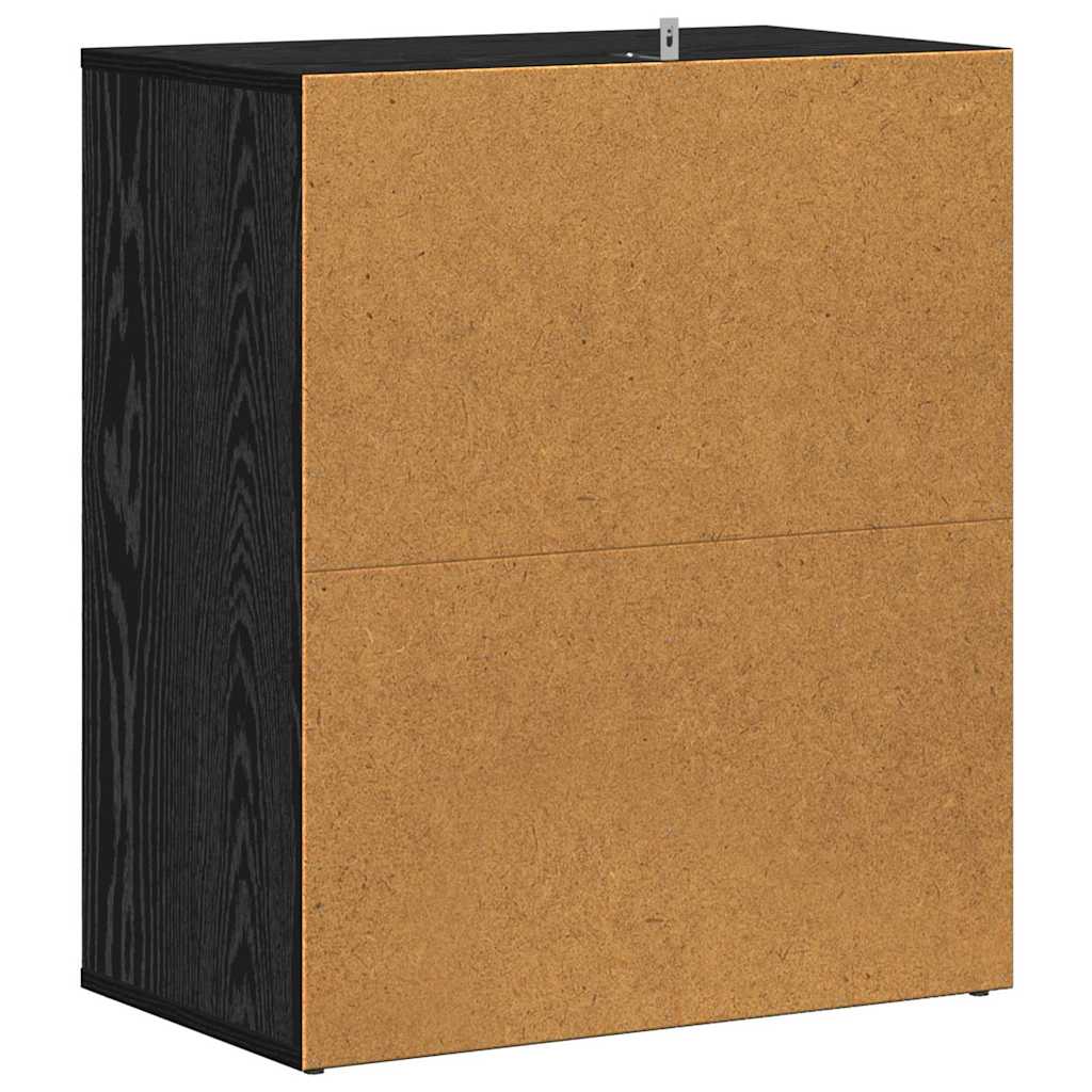 Schuhschrank Schwarze Eiche 60 x 35 x 70 cm Holzwerkstoff