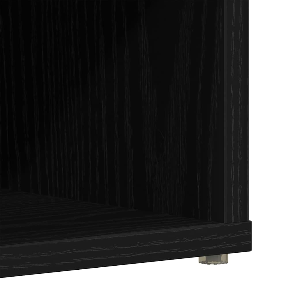 Schuhschrank mit Regal 2 pcs Schwarze Eiche 52 x 30 x 50.5 cm