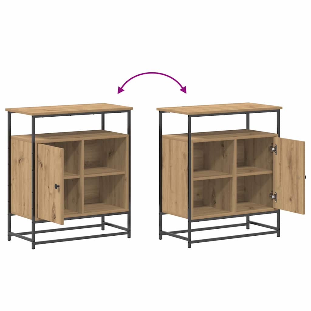 Sideboard Eiche handwerklich 69 x 35 x 80 cm Holzwerkstoff