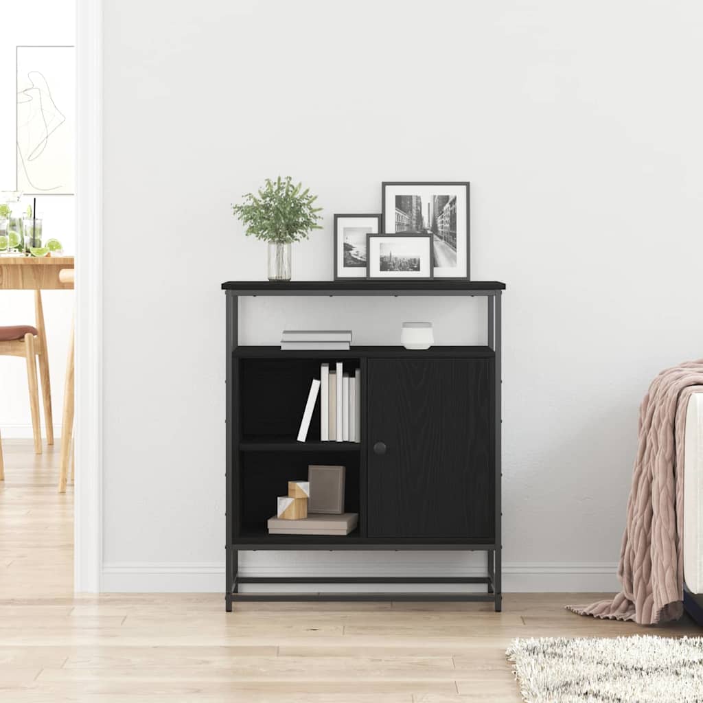 Sideboard Schwarze Eiche 69 x 35 x 80 cm Holzwerkstoff