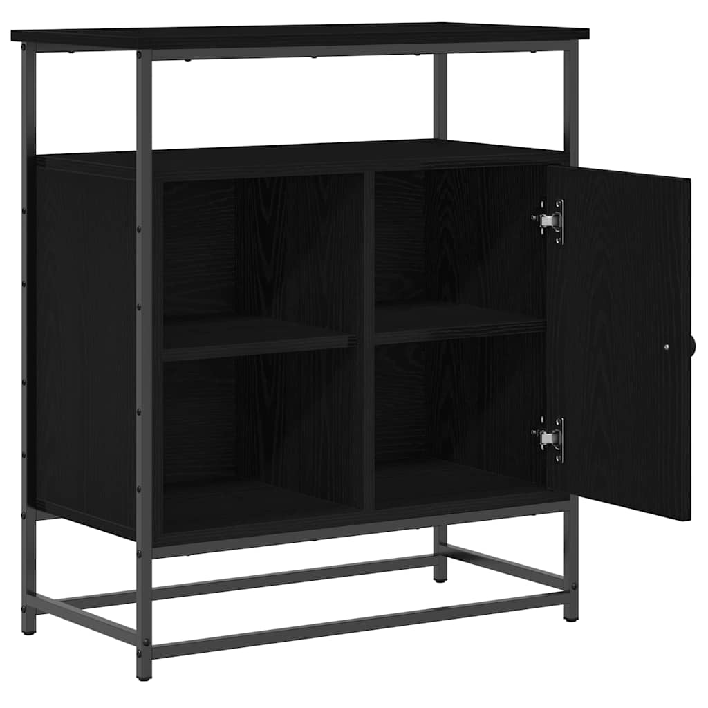 Sideboard Schwarze Eiche 69 x 35 x 80 cm Holzwerkstoff