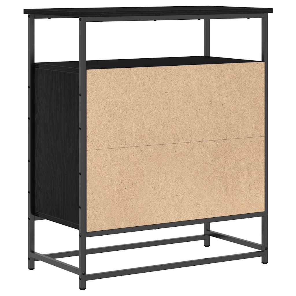 Sideboard Schwarze Eiche 69 x 35 x 80 cm Holzwerkstoff