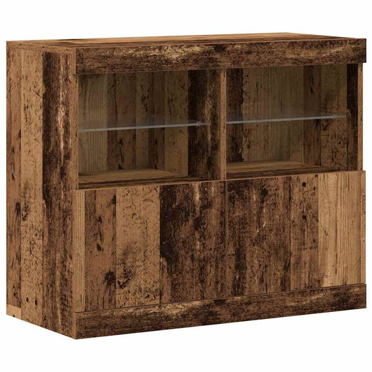 Sideboard Braun 81 x 37 x 67 cm Holzwerkstoff