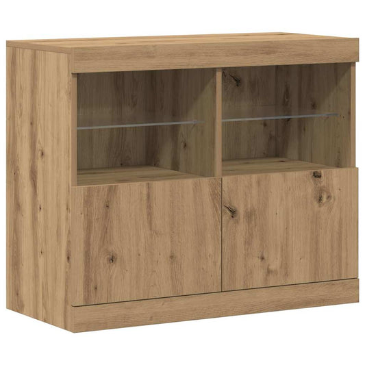 Sideboard Braun 81 x 37 x 67 cm Holzwerkstoff