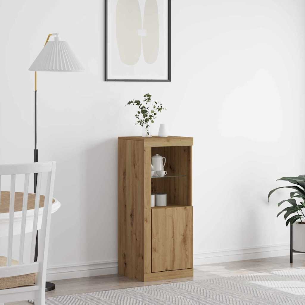 Sideboard Eiche handwerklich 41 x 37 x 100 cm Holzwerkstoff