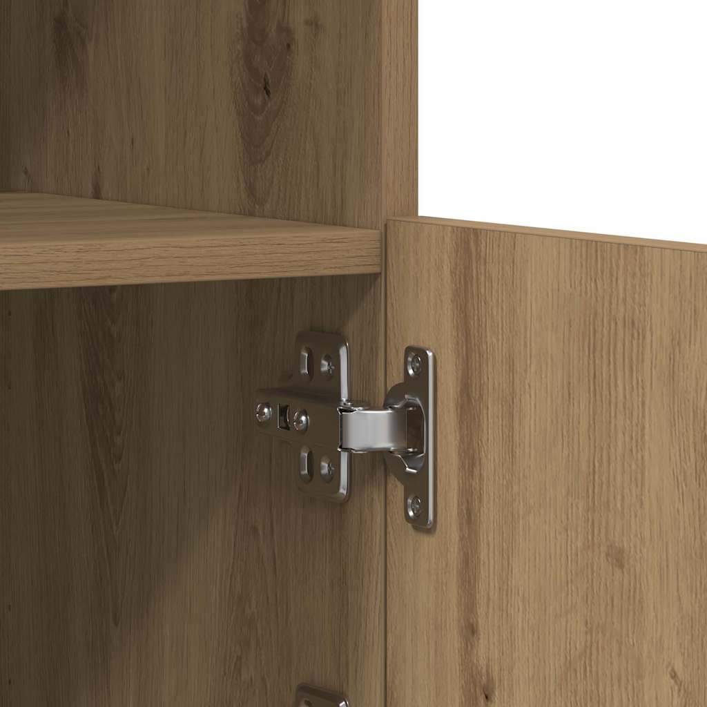 Sideboard Eiche handwerklich 60,5 x 37 x 100 cm Holzwerkstoff