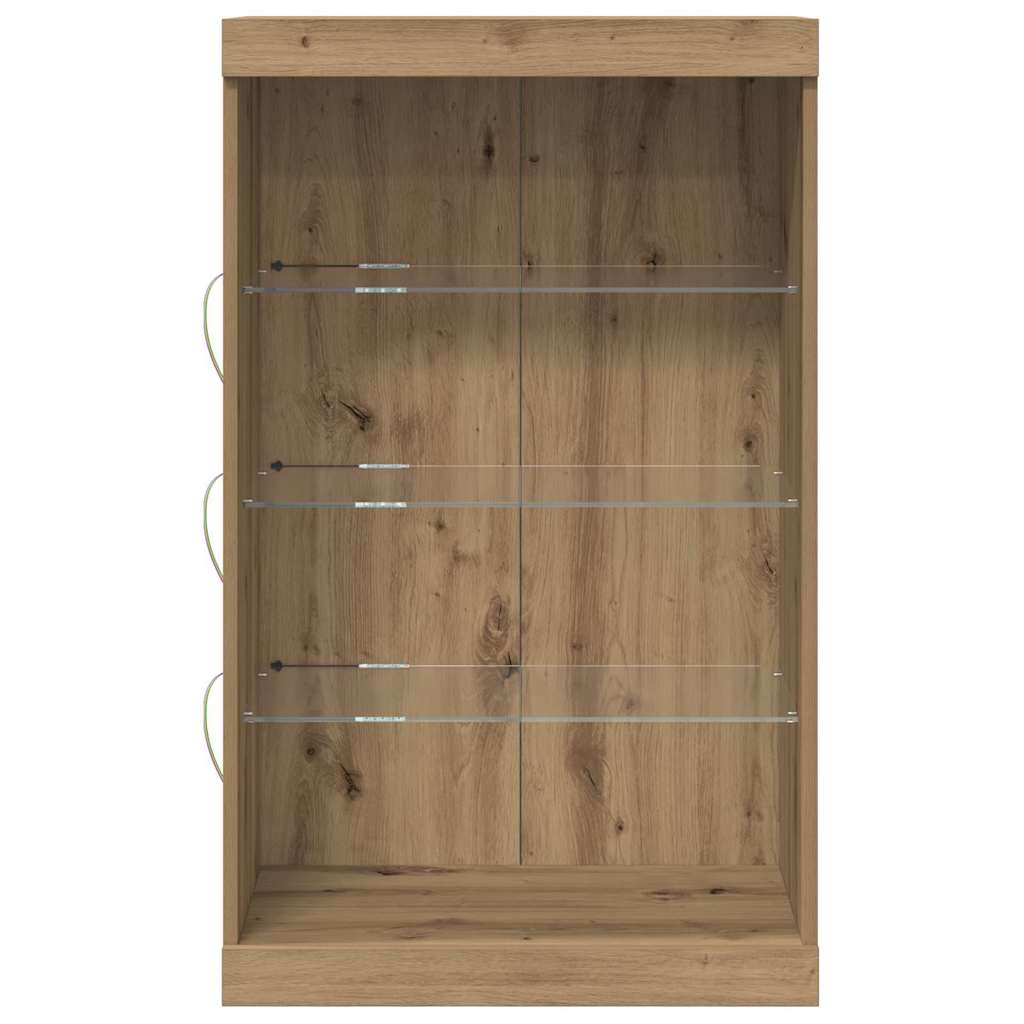 Sideboard Eiche handwerklich 60,5 x 37 x 100 cm Holzwerkstoff