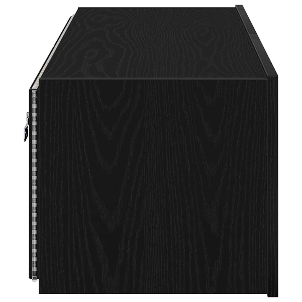 TV-Wandregal Schwarze Eiche 100 x 35 x 31 cm Holzwerkstoff