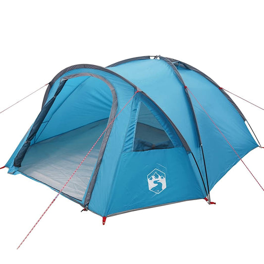 Campingzelt mit Dach Blau 308 x 268 x 130 cm Polyester