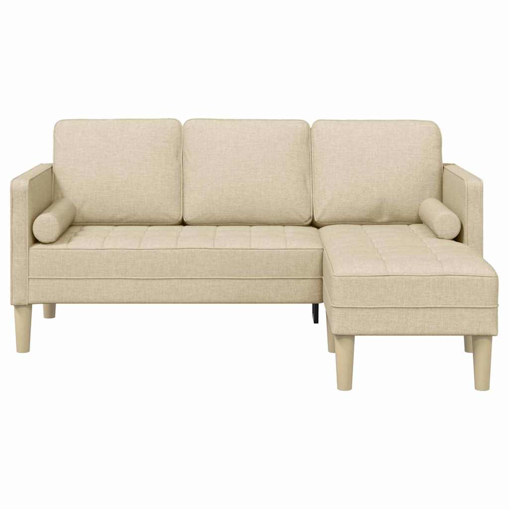Sofa Set Creme 173 x 131 x 67 cm Stoff
