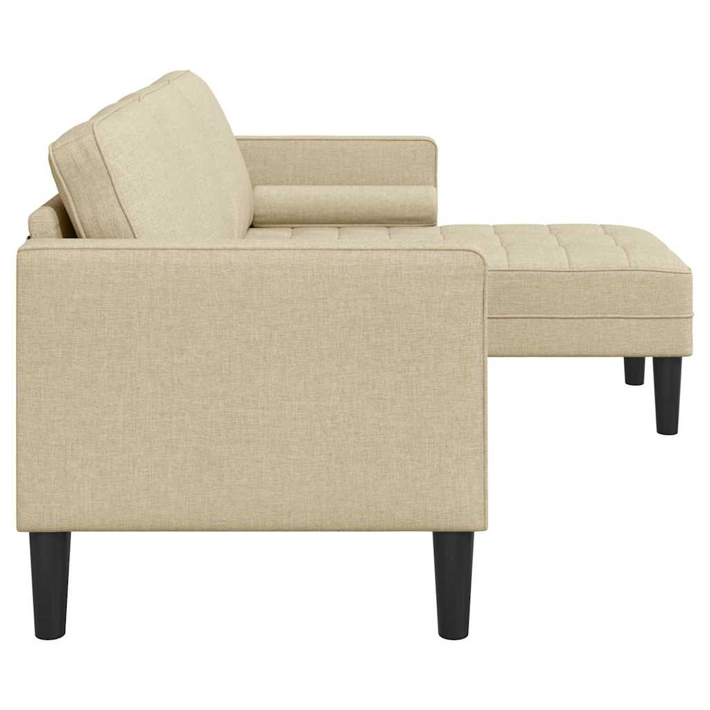 Sofa Set Creme 173 x 131 x 67 cm Stoff