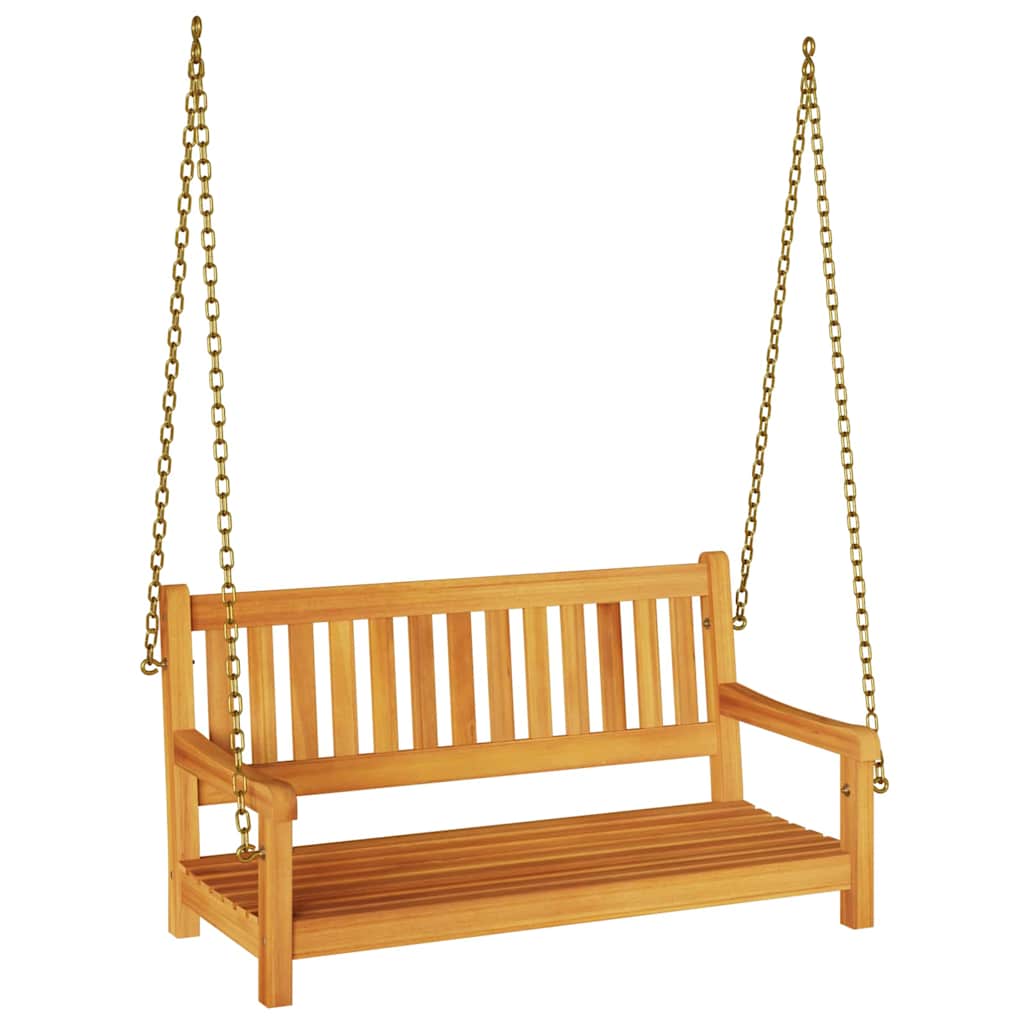 Gartenschaukelbank Braun 119 x 35 x 47 cm Massivholz Akazie