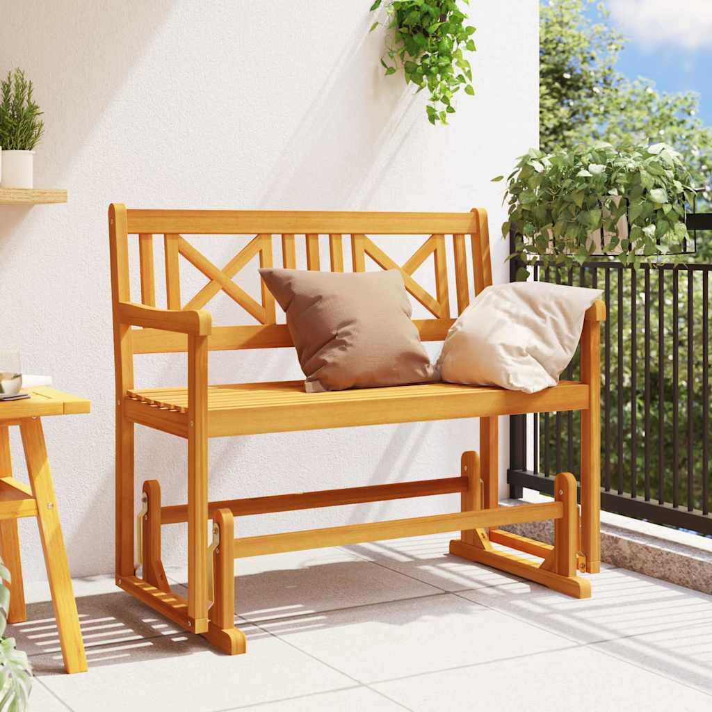 Garten Schaukeltbank Braun 110 x 59 x 97cm Massivholz Akazie