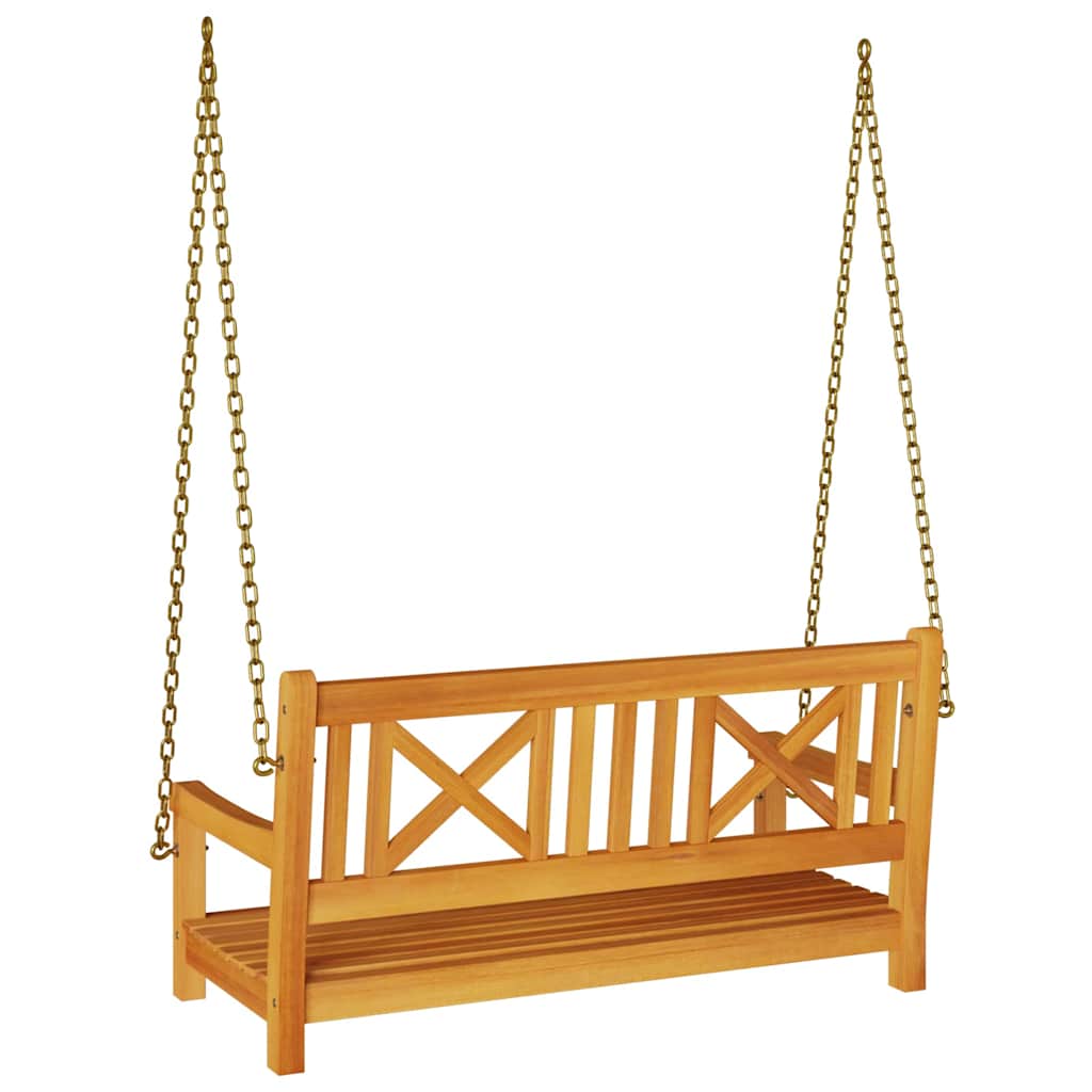 Gartenschaukelbank Braun 119 x 35 x 47 cm Massivholz Akazie