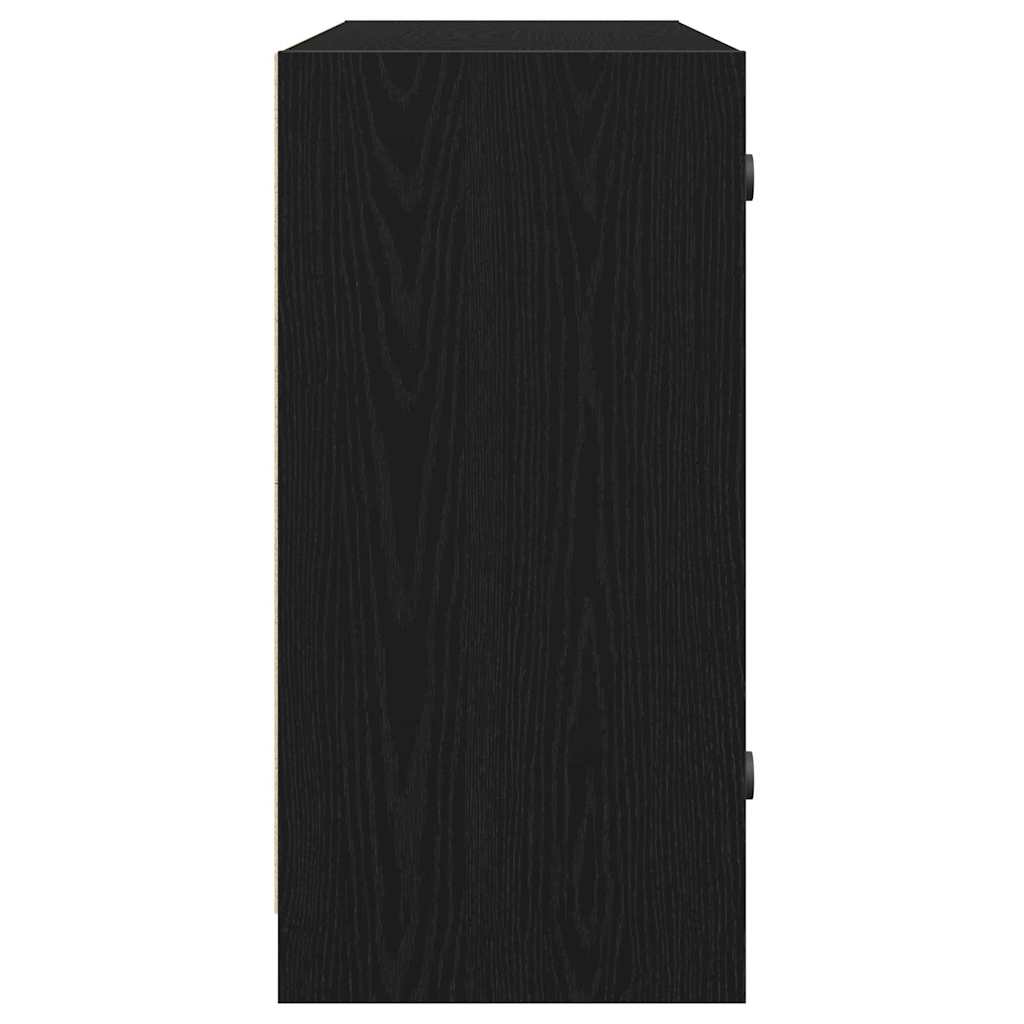 Sideboard Schwarz Eichen-Optik 102 x 37 x 75.5 cm Holzwerkstoff