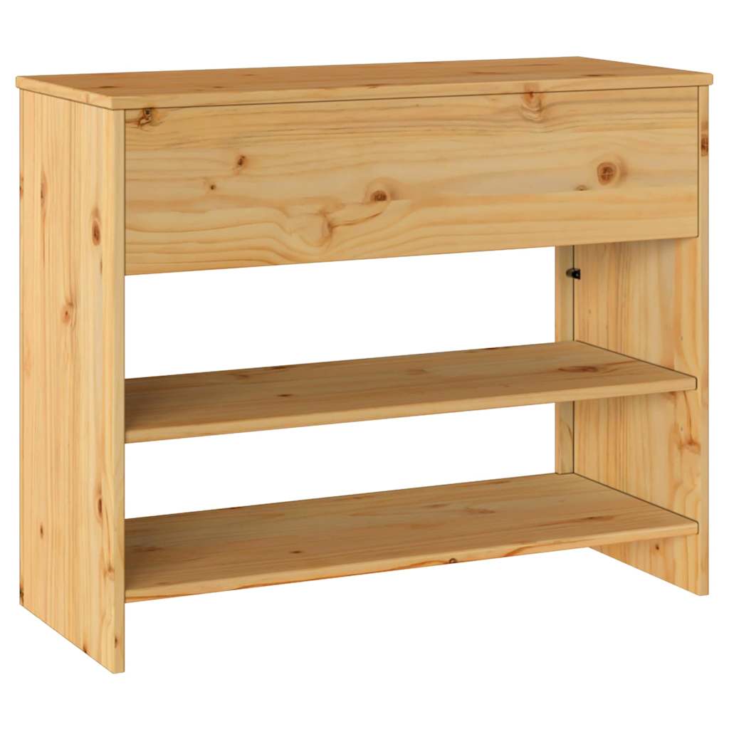 Konsolentisch Drammen Eiche 89,5 x 37 x 73 cm Massivholz Kiefer