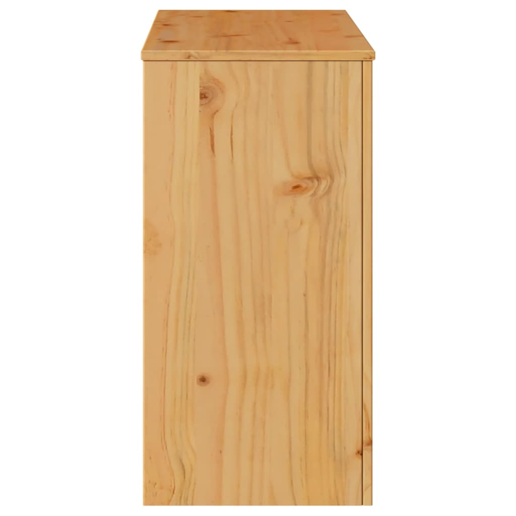 Konsolentisch Drammen Eiche 89,5 x 37 x 73 cm Massivholz Kiefer