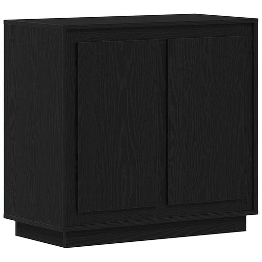 Moderner Buffet Sideboard Schwarze Eiche 80 x 34 x 75 cm
