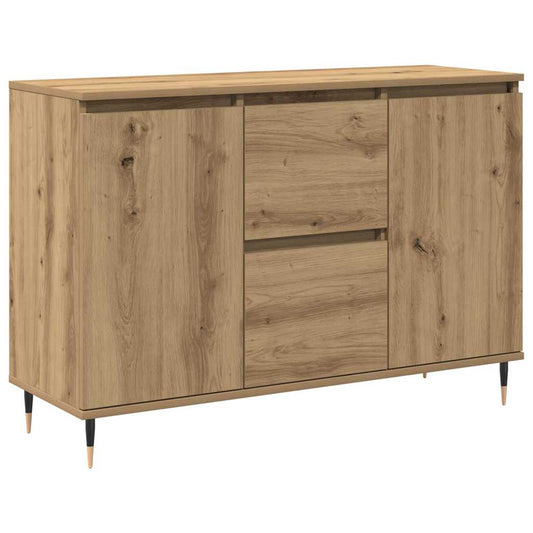 Sideboard Eiche handwerklich 101,5 x 35 x 70 cm Holzwerkstoff