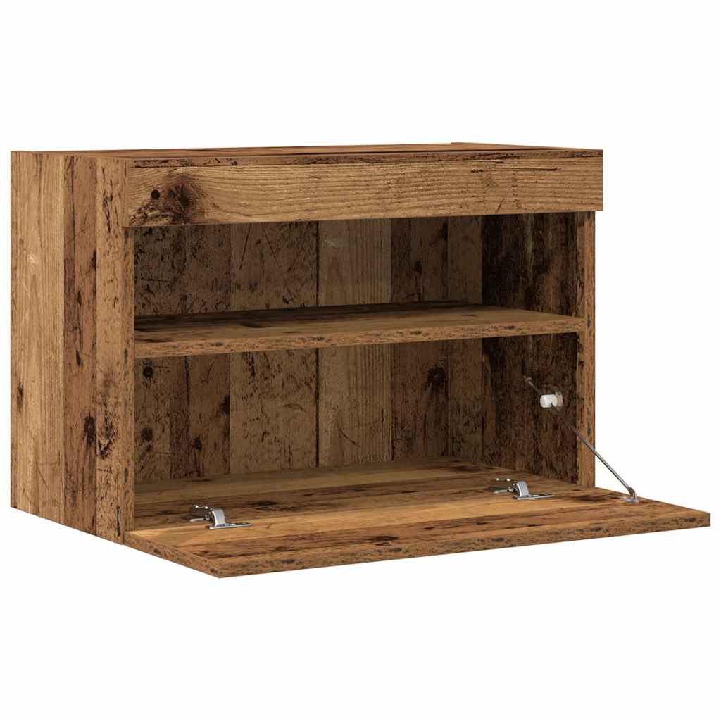 TV-Wandregal Wandmontiert Altholz 60 x 30 x 40 cm Holzwerkstoff