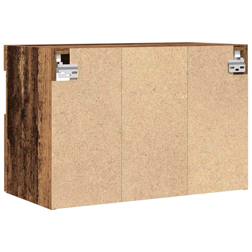 TV-Wandregal Wandmontiert Altholz 60 x 30 x 40 cm Holzwerkstoff