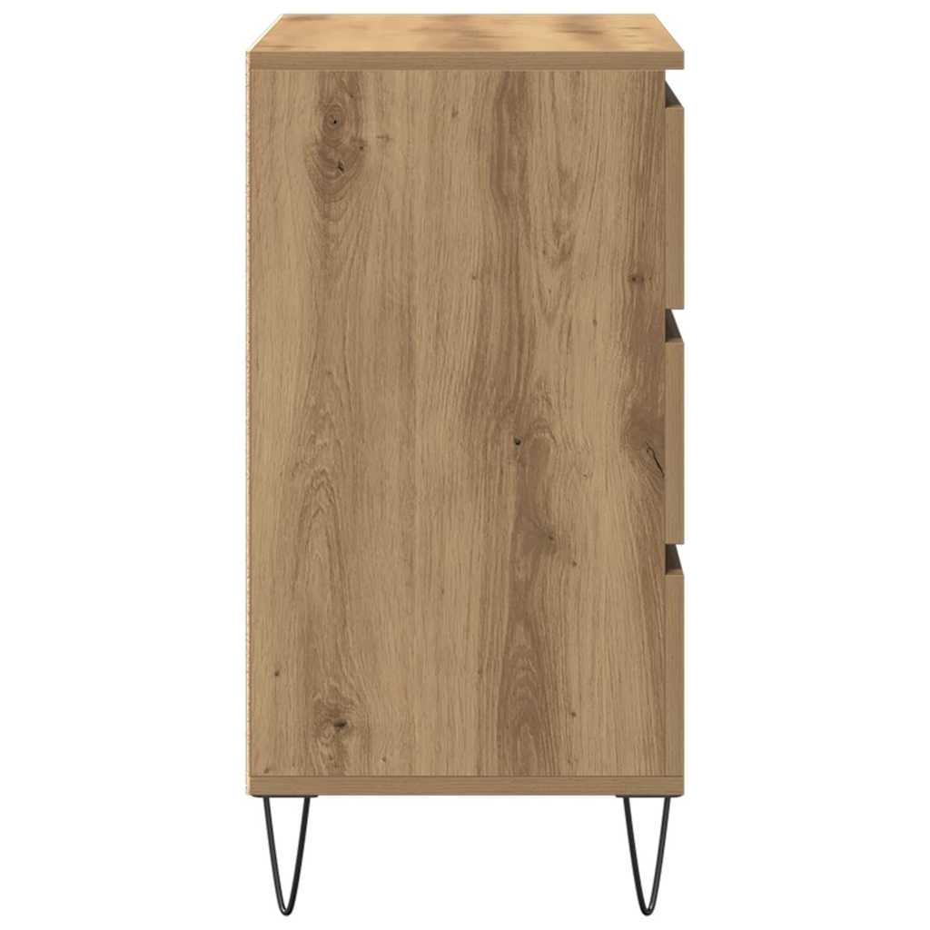 Sideboard Eiche handwerklich 60 x 35 x 70 cm Holzwerkstoff