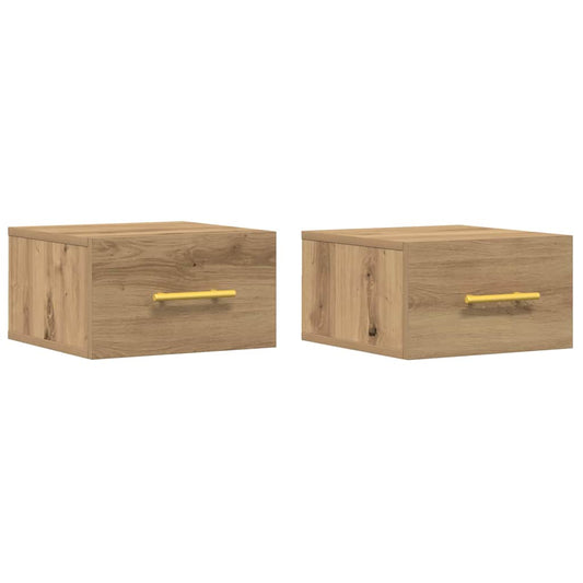 Nachttisch 2 pcs Artisan-Eiche 35 x 35 x 20 cm Holzwerkstoff