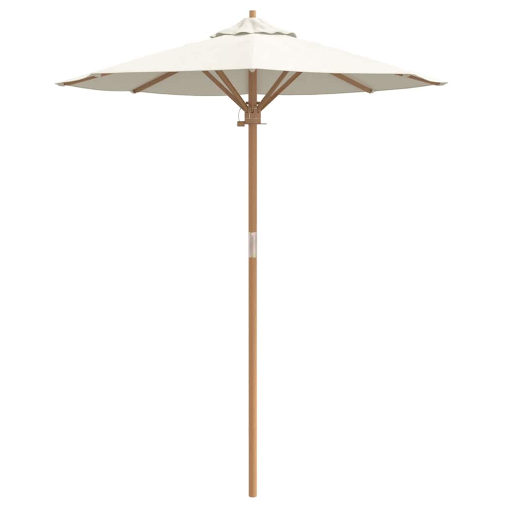 Cremefarbener Garten-Schirm 180x230 cm Bambus