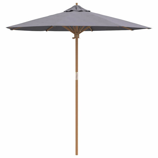 Gartenparasol Dunkelgrau 217 x 217 x 230 cm Bambus